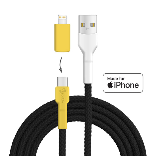 Goldschnäpper USB A - USB C + Lightning (iPhone)