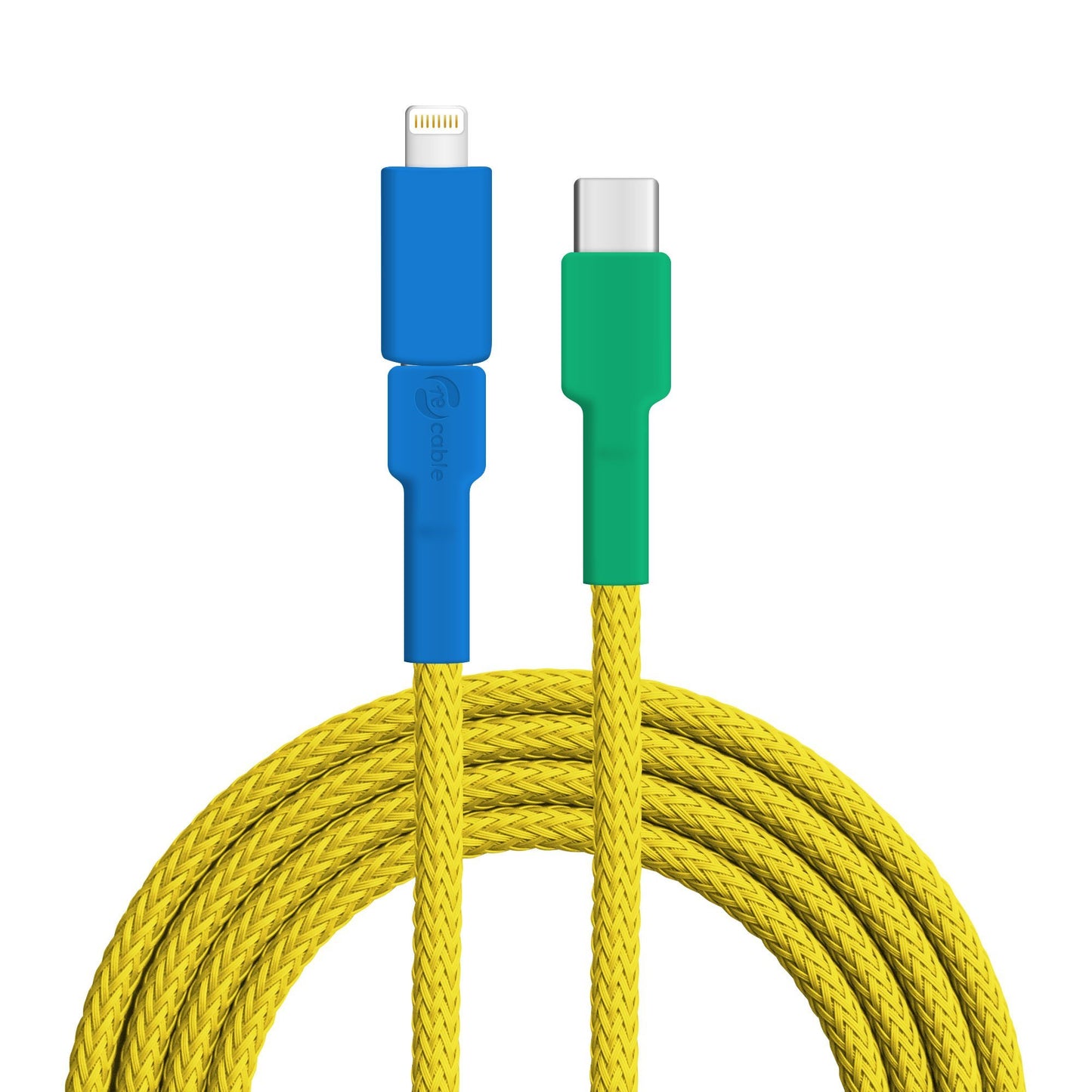 USB-Kabel, Design: Gelb­brustara, Anschlüsse: USB C auf Micro-USB mit Lightning Adapter (verbunden)