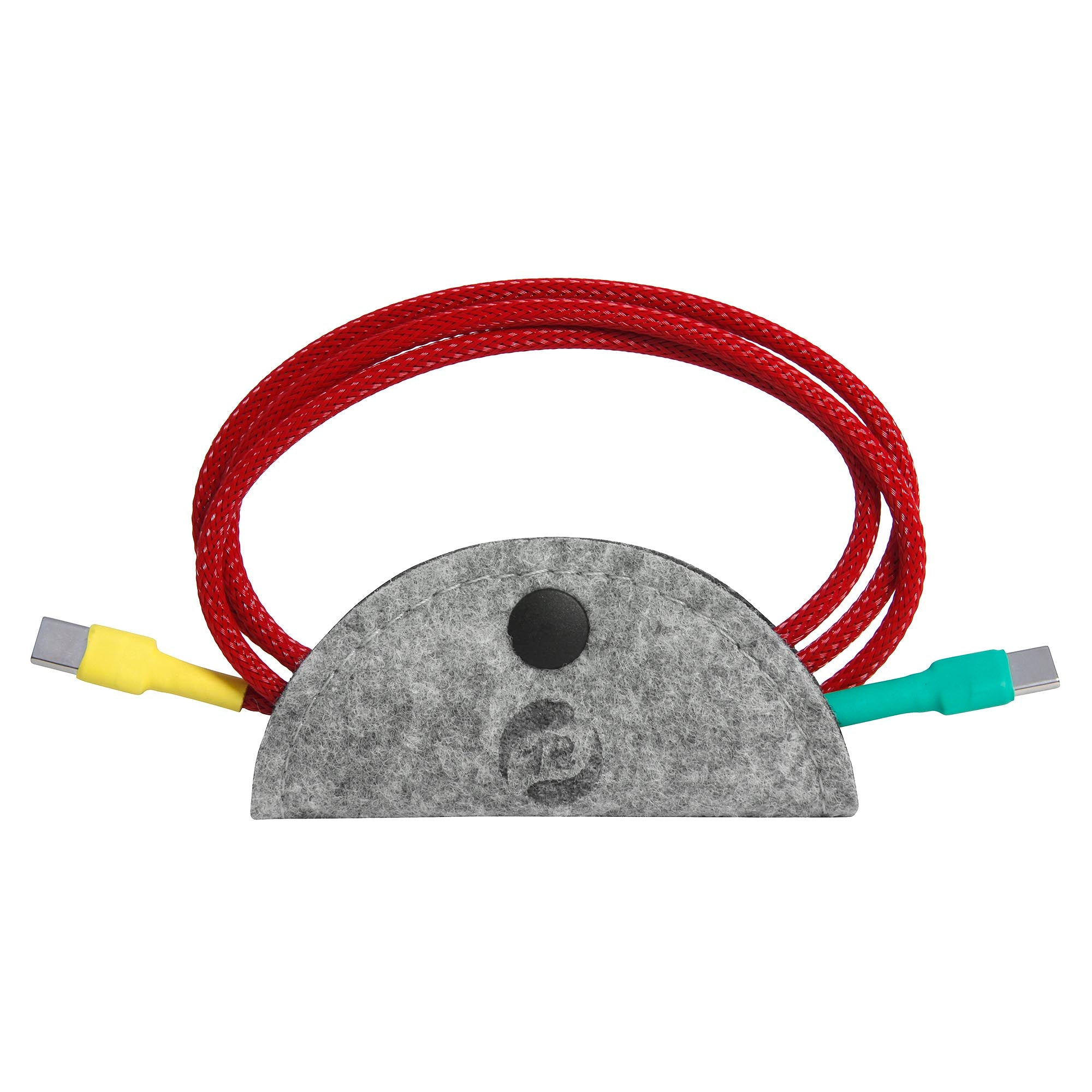 Felt cable holder for USB cables recable.eu the fair and sustainable USB cable made in Germany