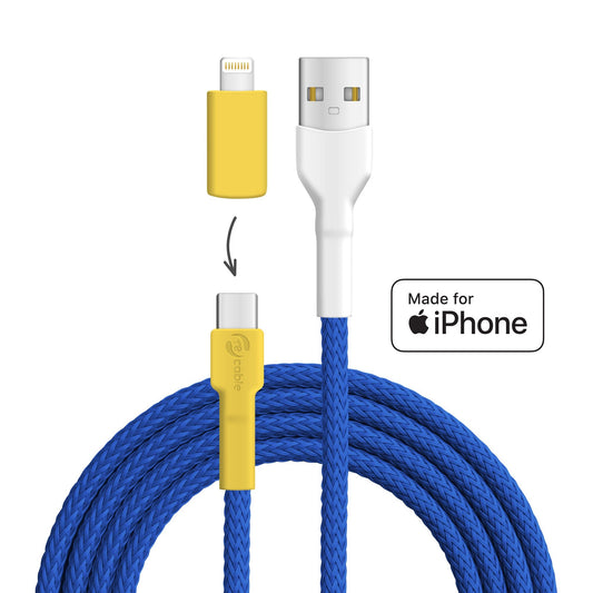 Blaumeise USB A - USB C + Lightning (iPhone)