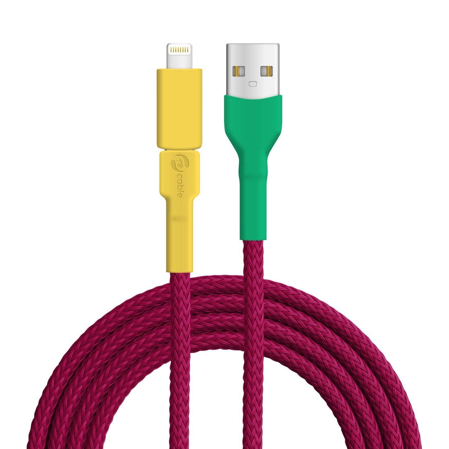 USB-Kabel, Design: Gouldamadine, Anschlüsse: USB A auf Micro-USB mit Lightning Adapter (verbunden)