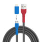 USB Kabel, Design: Helmkasuar, Anschluss: USB A auf Micro-USB mit Lightning Adapter (nicht verbunden)
