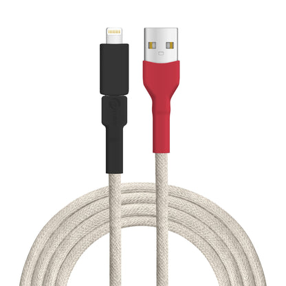 USB-Kabel, Design: Weißrücken­specht, Anschlüsse: USB A auf Micro-USB mit Lightning Adapter (verbunden)
