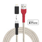 Weißrücken­specht USB A - USB C + Lightning (iPhone)