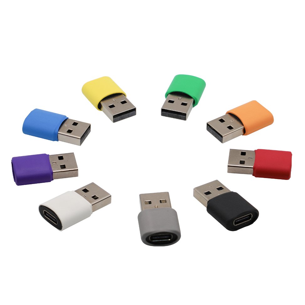 USB-C zu USB-A Adapter in 9 Farben