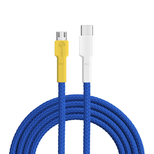 USB cable, Design: Blue tit, Connectors: USB-A to Micro USB