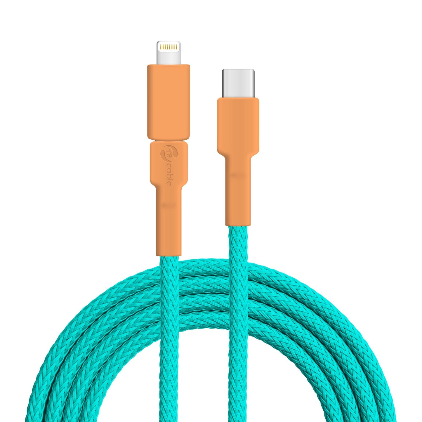 USB-Kabel, Design: Eisvogel, Anschlüsse: USB C auf Micro USB mit Lightning Adapter (verbunden)