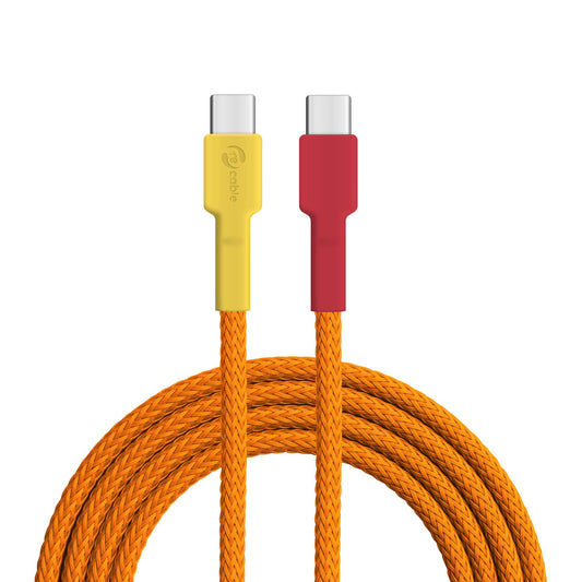 USB-Kabel, Design: Flammenlaubenvogel, Anschlüsse: USB C auf USB C