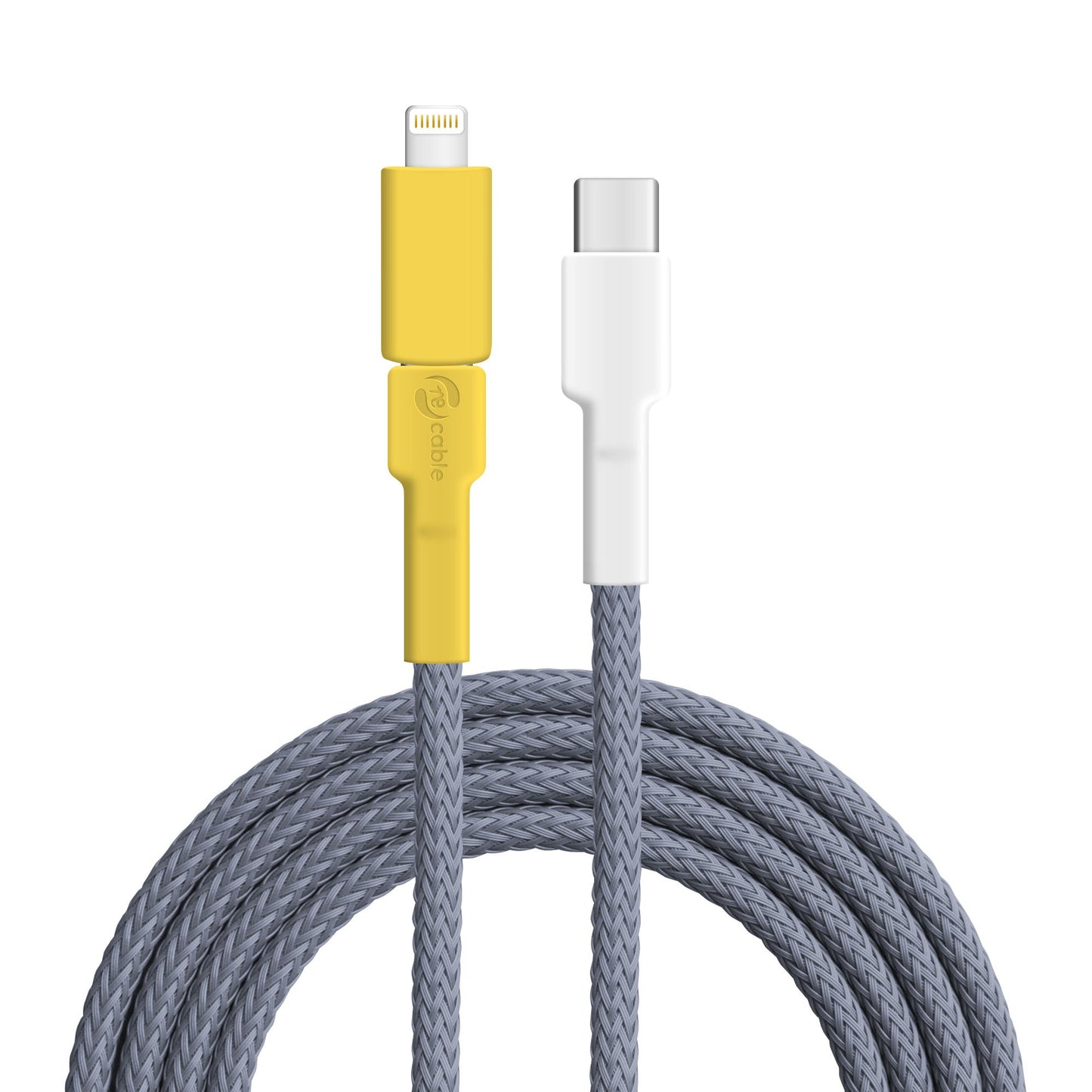 USB-Kabel, Design: Gelb­kehlvireo, Anschlüsse: USB C auf Micro-USB mit Lightning Adapter (verbunden)
