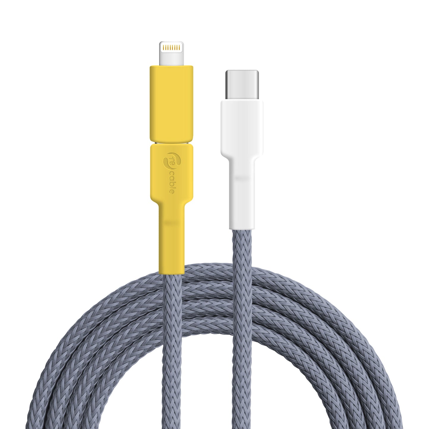 USB-Kabel, Design: Gelbkehlvireo, Anschlüsse: USB C auf USB C mit Lightning Adapter (verbunden)