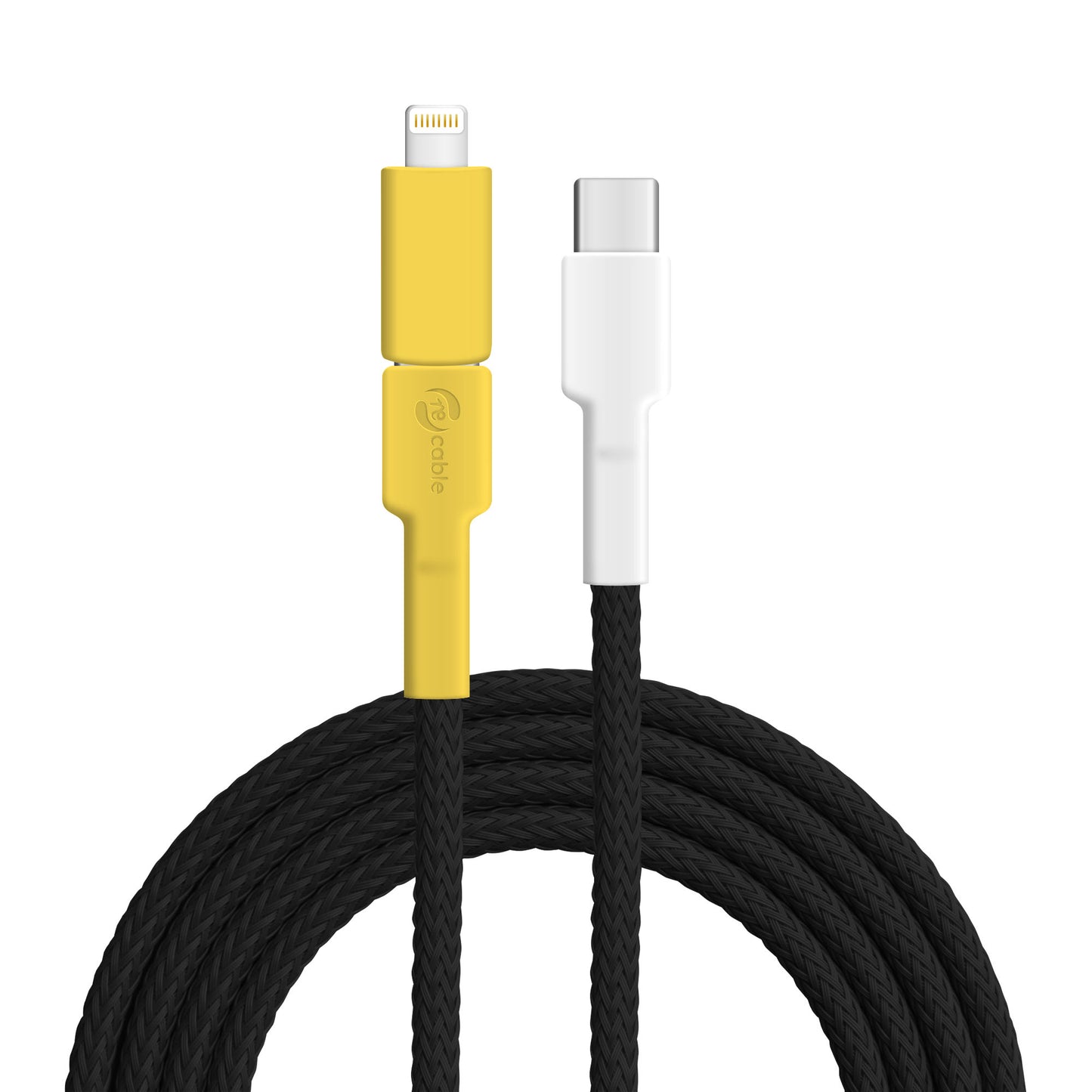 USB-Kabel, Design: Goldschnäpper, Anschlüsse: USB C auf USB C mit Lightning Adapter (verbunden)