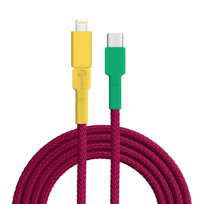  USB-Kabel, Design: Gould­amadine, Anschlüsse: USB C auf Micro-USB mit Lightning Adapter (verbunden)