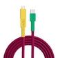 USB-Kabel, Design: Gouldamadine, Anschlüsse: USB C auf USB C mit Lightning Adapter (verbunden)