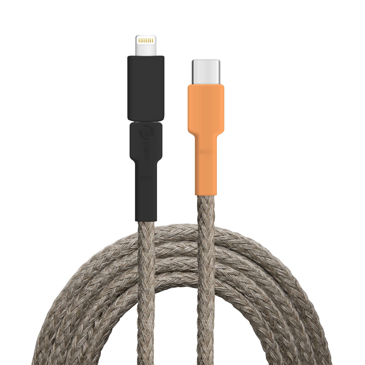 USB cable, design: faucet, connectors: USB C to Micro-USB with Lightning adapter (connected)