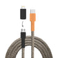 USB cable, design: Watercock, connections: USB C to Micro-USB with Lightning adapter (not connected)