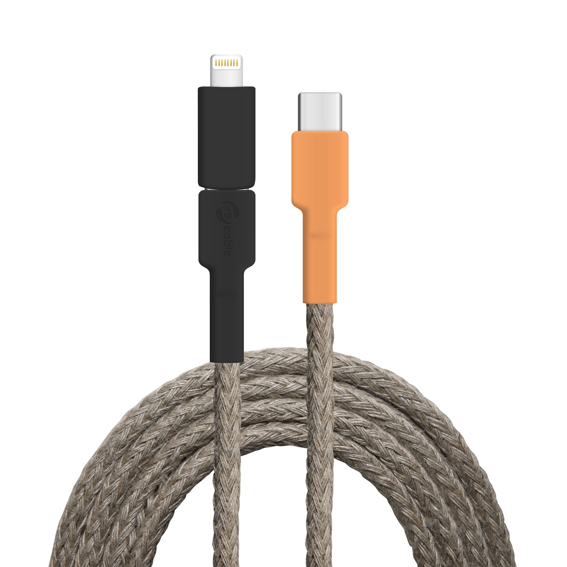 USB cable, Design: Watercock, Connectors: USB C to USB C with Lightning adapter (connected)