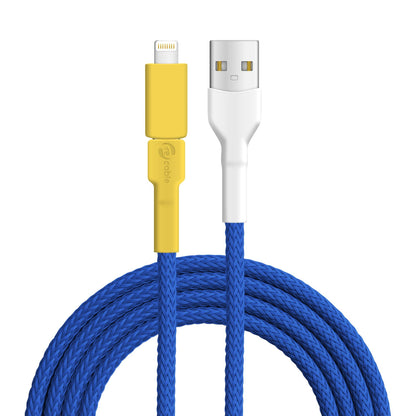 USB-Kabel, Design: Blaumeise, Anschlüsse: USB-A auf Micro USB mit Lightning Adapter (verbunden)