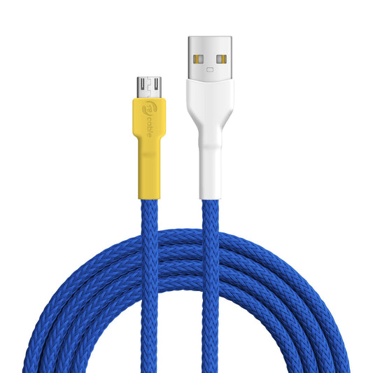 USB-Kabel, Design: Blaumeise, Anschlüsse USB A auf Micro USB