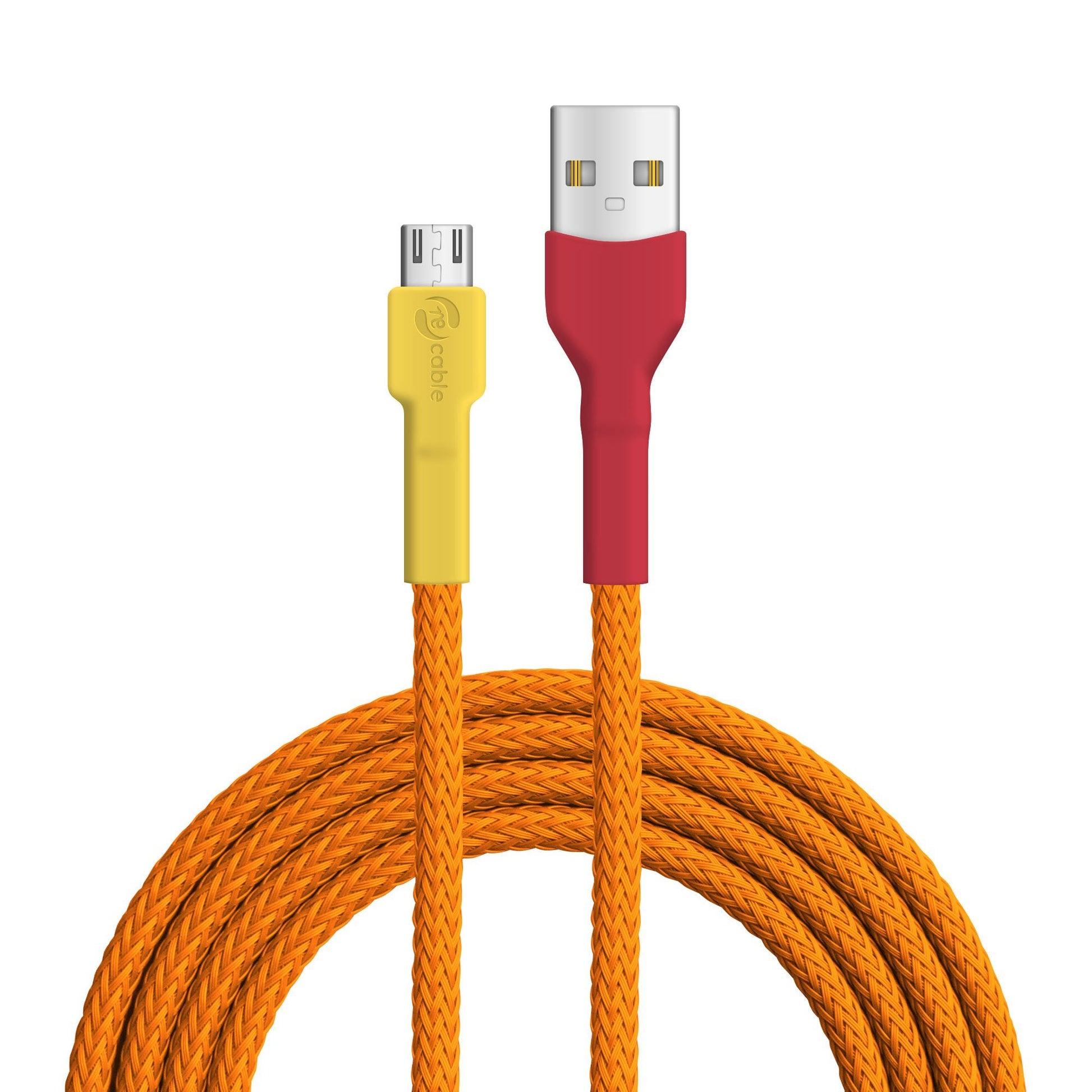 USB-Kabel, Design: Flammenlaubenvogel, Anschlüsse: USB A auf Micro-USB