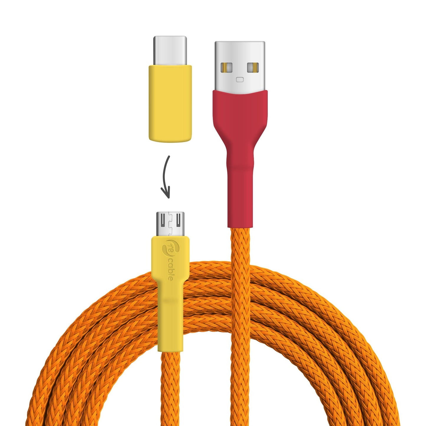 Flammenlaubenvogel USB A - Micro USB + USB C