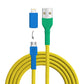 USB-Kabel, Design: Gelb­brustara, Anschlüsse: USB A auf Micro-USB mit Lightning Adapter (nicht verbunden)