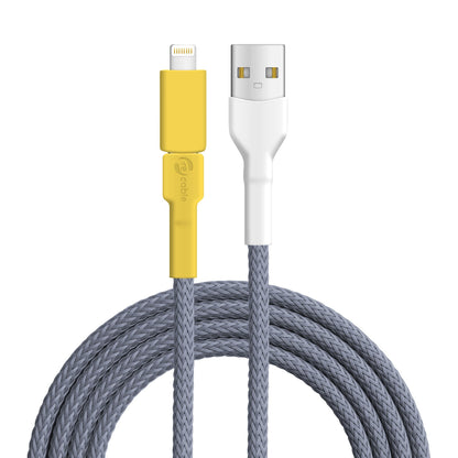 USB-Kabel, Design: Gelb­kehlvireo, Anschlüsse: USB A auf Micro-USB mit Lightning Adapter (verbunden)