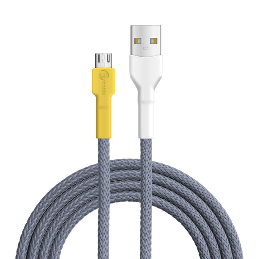 USB cable, design: yellow throat vireo, connectors: USB A to Micro-USB