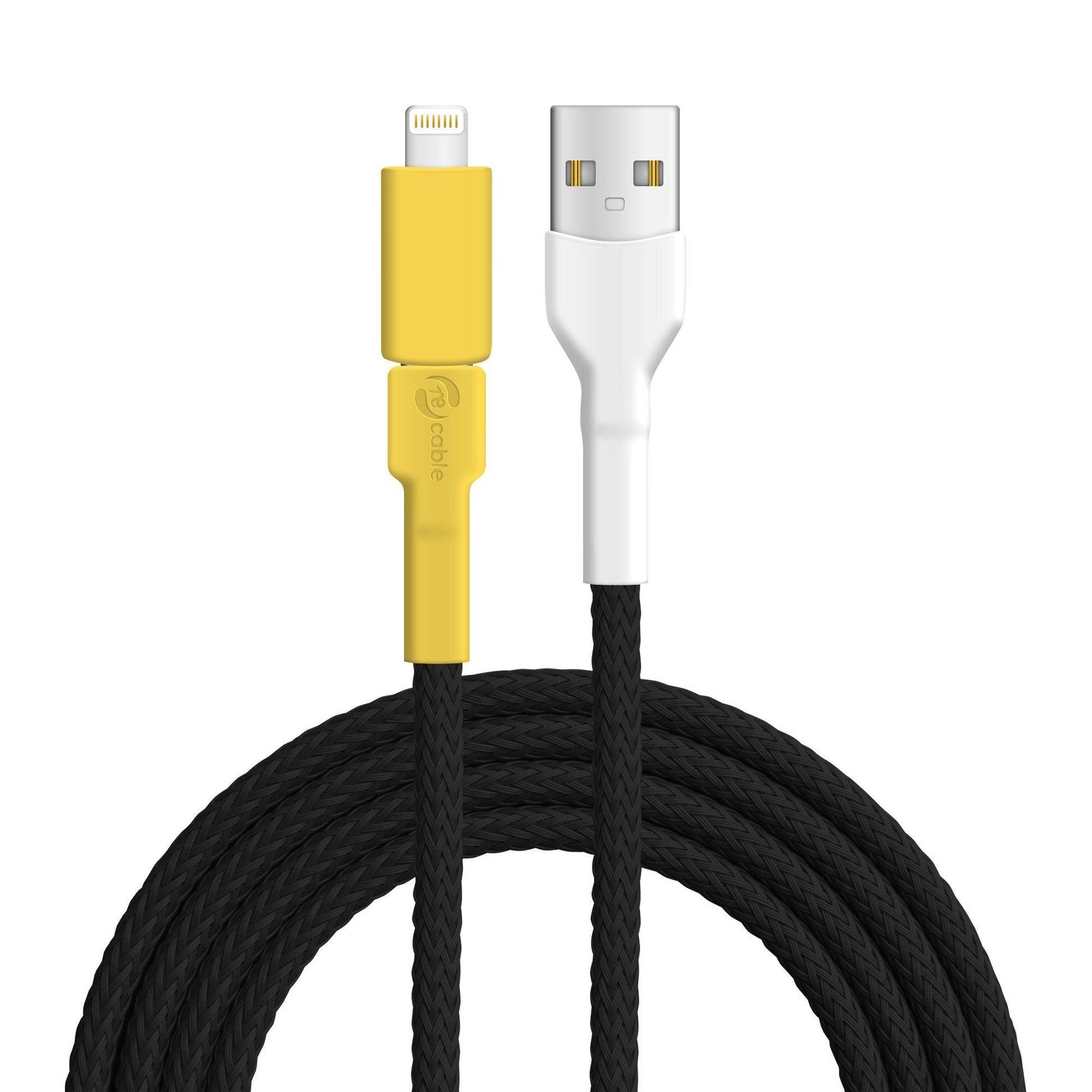 USB-Kabel, Design: Gold­schnäpper, Anschlüsse: USB A auf Micro-USB mit Lightning Adapter (verbunden)