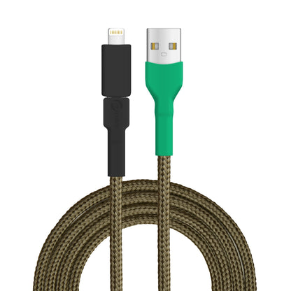 USB-Kabel, Design: Kakapo, Anschlüsse: USB A auf Micro-USB mit Lightning Adapter (verbunden)