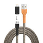USB-Kabel, Design: Wasser­hahn, Anschlüsse: USB A auf Micro-USB mit Lightning Adapter (nicht verbunden)