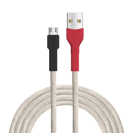 USB cable, design: white-backed woodpecker, connectors: USB A to Micro-USB