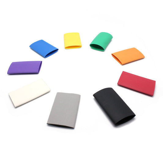 A colorful plug sheathing set for USB A arranged in a circle
