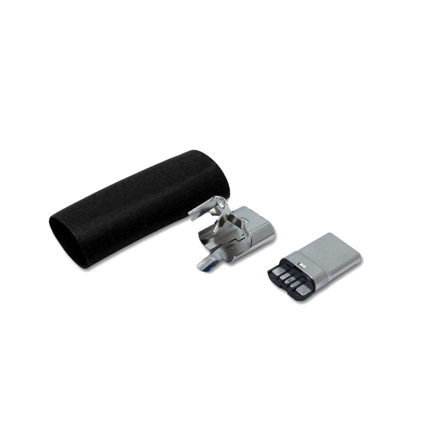 Einzelteile schwarz USB C Stecker, Ersatzteil für ein USB 2.0 Kabel  Alt-Text bearbeiten