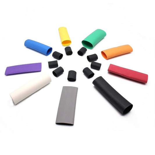 A colourful recable heat shrink tube plug sheathing set with matching inner insulation