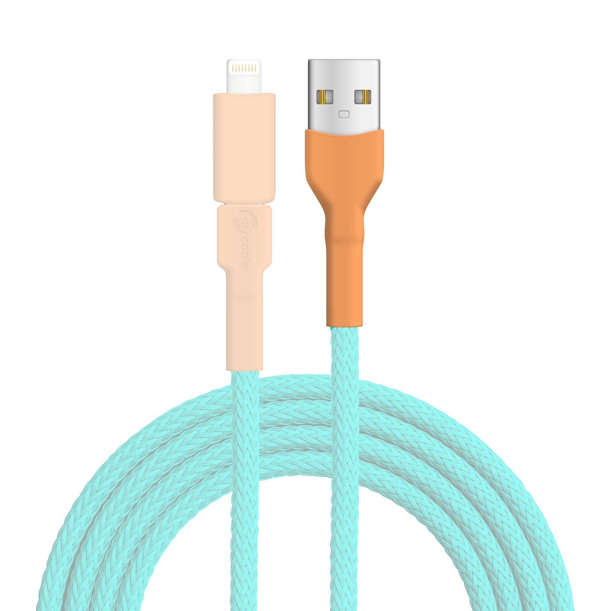 USB A Stecker zur Erkennung des Ersatzteils hervorgehoben, das Kabel, der Micro USB Stecker und der Lightning (iPhone) Adapter  sind ausgeblendet