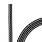 grau, schwarzer Flechtschlauch aus PET, geeignet für USB-Kabel