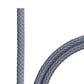 grauer Flechtschlauch aus PET für Kabel mit ca. 3 mm Durchmesser